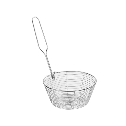 Praktische Schöpfkelle mit Haken, Abtropflöffel, langlebig, Küchen-Netzlöffel für Küche und Esszimmer, Netzlöffel von WWHJR