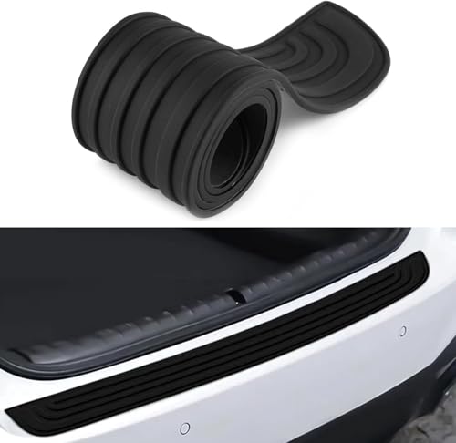 Auto Stoßstangenschutz Aufkleber für VW ID.3 GTX (seit 2024), Kratzfest und Abriebfest Heckstoßstangen Schwellerschutz Kantenschutz Zubehör,A Black-104 * 9cm von WWITH