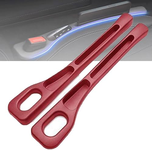 WWITH Autositz Lückenfüller für Kia Ceed Proceed XCeed SW GT 2018-2023 2024, Universal Autositz Gap Organizer Storage Box Anti-Leckstopfen Zubehör,C Red von WWITH
