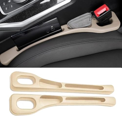 WWITH Autositz Lückenfüller für Mazda MX-5 Ⅳ (ND) 2015 2016 2017 2018-pr, Universal Autositz Gap Organizer Storage Box Anti-Leckstopfen Zubehör,B Beige von WWITH