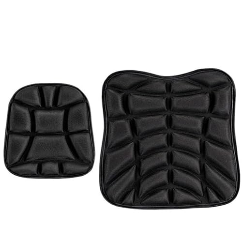 WWITH Motorrad Sitzkissen für Honda CRF 1100L (2019-), Atmungsaktive Stoßdämpfend rutschfeste für Lange Fahrten Motorrad Sattelkissen,C 2Pcs Fabric von WWITH