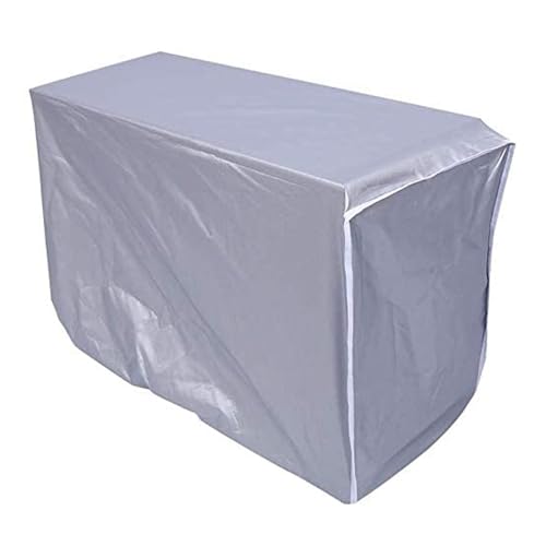 Klimaanlage Abdeckung Außengerät Mit Gummizug Mit Kordelzug Anti Staub Anti Schnee Wasserdichte Sunproof (95 x 40 x 73cm) von WWLEIHUO