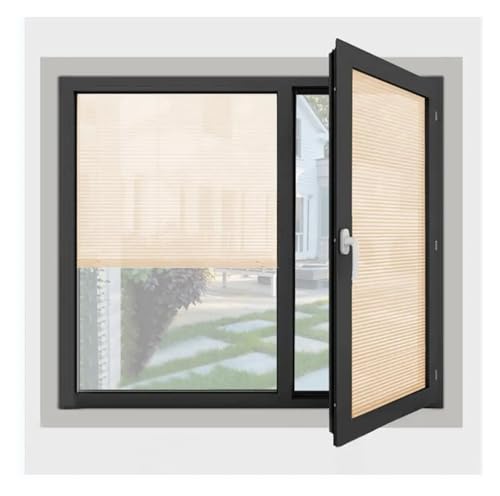 Selbstklebendes Plissee Plissee Fenster Shades Selbst-Adhesive Stretch Blackout Jalousien Vorhänge Hause Decoratio(B 4 90-160CM) von WWPMNQD