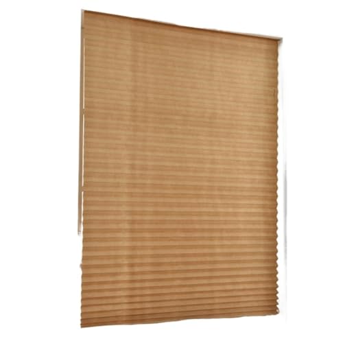 Selbstklebendes Plissee Selbstklebende Plissee-Jalousien Vorhänge Halbverdunkelung Fenster Balkon Shades(Grey,24" W x 48" L) von WWPMNQD
