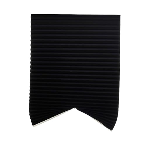 Selbstklebendes Plissee Selbstklebende Plissee-Jalousien for Fenster, kabellos, ohne Bohren, Stoffjalousien, Verdunkelungsrollos for Zuhause(60x150cm,Full Blackout Black) von WWPMNQD