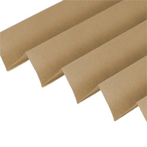 Selbstklebendes Plissee Selbstklebende Verdunkelungsplissee-Fensterrollos, zuschneidbare temporäre Fensterpapierjalousien(60cm X 180cm,Half Blackout Coffee) von WWPMNQD