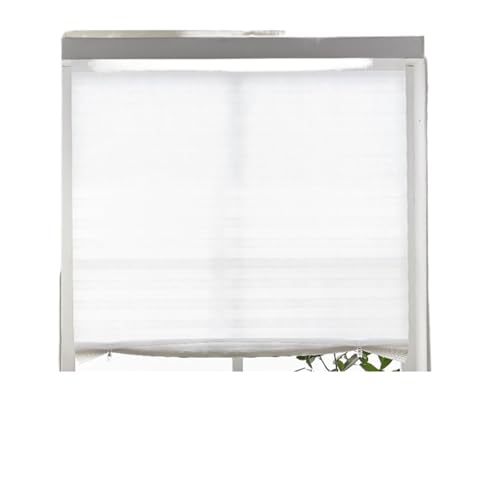 Selbstklebendes Plissee Verdunkelungsrollo Plissee Jalousien Selbstklebende Fenster Schatten Verdunkelungsvorhang Dekor(White,60x180cm) von WWPMNQD