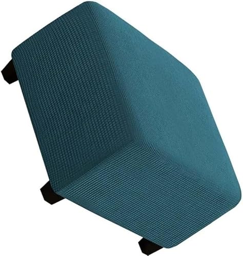 Quadratischer Ottoman-Bezug 50 x 50/60 x 60/80 x 80 Quadratischer Ottoman-Bezug, Jacquard-Pouf-Bezug, Pouffe-Bezug mit elastischem Boden, atmungsaktiv und weich elastisch for schützenden Hocker(B,Larg von WWQQKJ