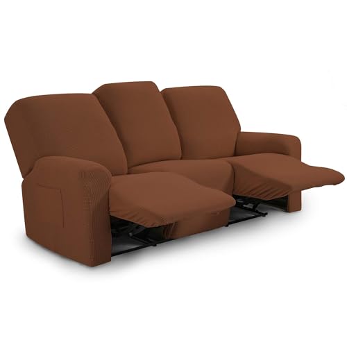 WWQQKJ 1-Sitzer Jacquard Sesselbezüge Stretch Sofabezug Relax Sofabezug(Café,1 Coussins) von WWQQKJ