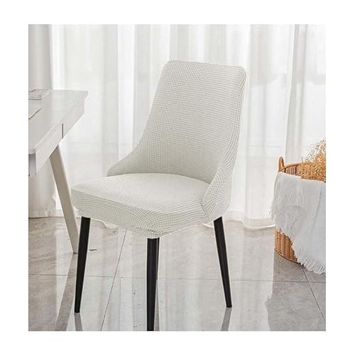 WWQQKJ 2/4 Stück Esszimmerstuhlbezüge mit kleinen Armlehnen, Rückenlehne, Küchen- und Bürostuhlbezüge, skandinavischer Stuhlbezug, Stretch-Esszimmerstuhl-Schonbezug(#10large,2PCS) von WWQQKJ