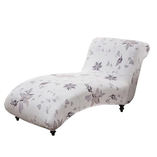 WWQQKJ Armless Chaise Longue Cover Stretch Recliner Cover Wohnzimmer(Bianco Semplice) von WWQQKJ