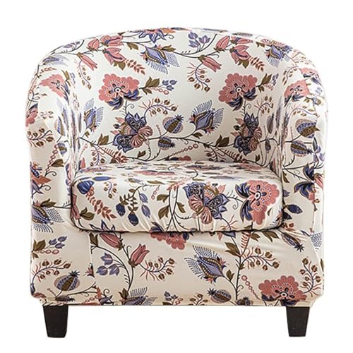 WWQQKJ Chesterfield 1 Sitzer Stretch Sesselbezug Cocktailsessel Bezug Chesterfield Sessel Schonbezug 2-teilig Universal Sesselbezug Militärgrün(Inizio Estate) von WWQQKJ
