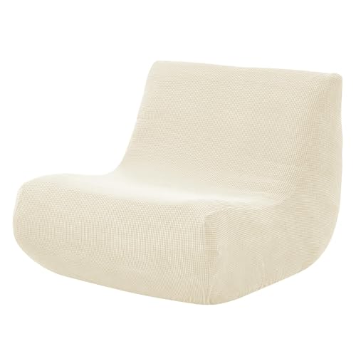 WWQQKJ Lazy Jacquard Stretch-Sofabezug ohne Armlehnen, schmutzabweisend, Sofa-Schonbezug, rutschfest, Sofabezug, Sofaschutz for das Wohnzimmer, einfarbig(Grigio) von WWQQKJ