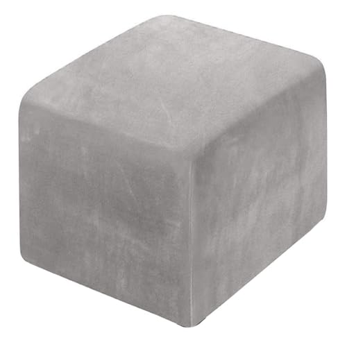 WWQQKJ Quadratischer Stretch-Pouf-Bezug 40x40/45x45/50x50cm Samt-Fußhocker-Bezug Ottoman-Bezug Hocker-Bezug Elastische Schutzhülle for Ottoman(B,40x40cm) von WWQQKJ