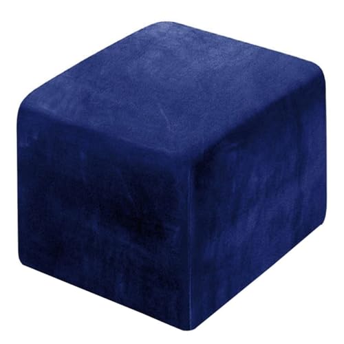 WWQQKJ Quadratischer Stretch-Pouf-Bezug 40x40/45x45/50x50cm Samt-Fußhocker-Bezug Ottoman-Bezug Hocker-Bezug Elastische Schutzhülle for Ottoman(F,38x38cm) von WWQQKJ