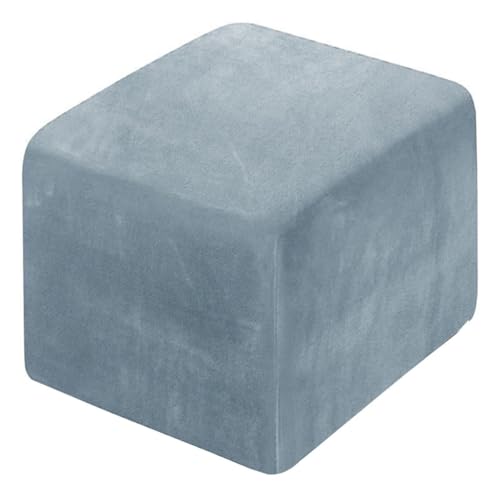 WWQQKJ Quadratischer Stretch-Pouf-Bezug 40x40/45x45/50x50cm Samt-Fußhocker-Bezug Ottoman-Bezug Hocker-Bezug Elastische Schutzhülle for Ottoman(I,40x40cm) von WWQQKJ