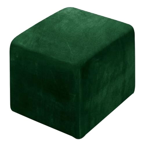 WWQQKJ Quadratischer Stretch-Pouf-Bezug 40x40/45x45/50x50cm Samt-Fußhocker-Bezug Ottoman-Bezug Hocker-Bezug Elastische Schutzhülle for Ottoman(K,45x45cm) von WWQQKJ