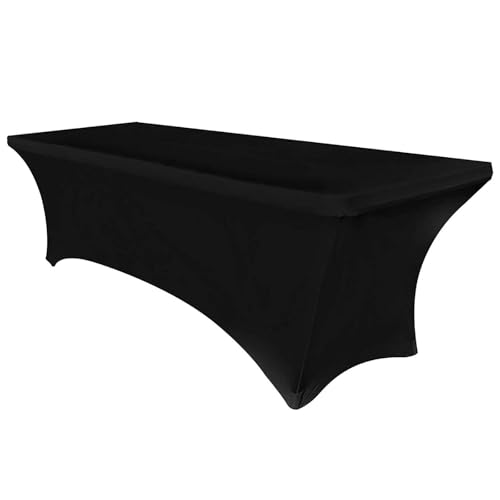 WWQQKJ Rechteckige Tischdecke aus elastischem Spandex-Lycra, geeignet for Hochzeitsbankette(Nero,122x60x76CM) von WWQQKJ