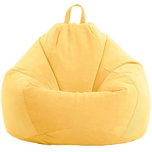 WWQQKJ Sitzsack (ohne Füllung), weicher Cord-Sitzsack, waschbar, Sitzsack, Sitzsack for drinnen und draußen, for Erwachsene und Kinder(Blue,60x75cm) von WWQQKJ