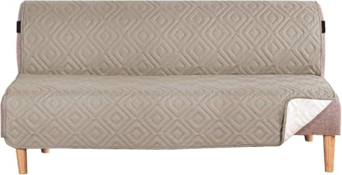 WWQQKJ Sofabezug, Kissenbezug, Schutz for Haustiere und Kinder, wendbar, gesteppt, Möbelschutz gegen Abnutzung und Risse(Kaki,Futon) von WWQQKJ