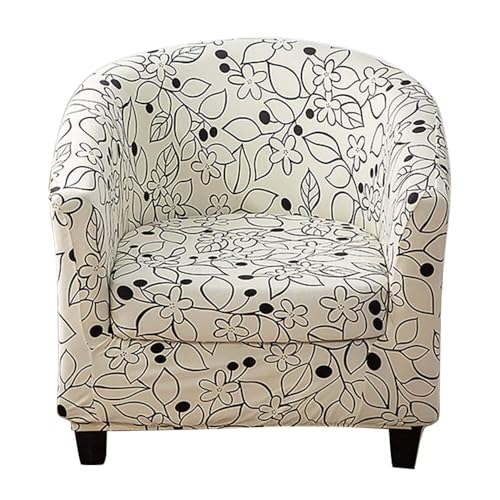 WWQQKJ Stretch-Bezug for Chesterfield-Sessel for 1-Sitzer-Cocktailsessel, Bezug for Chesterfield-Sessel, 2-teilig, universeller Sesselbezug(Aggressione Sentimentale) von WWQQKJ