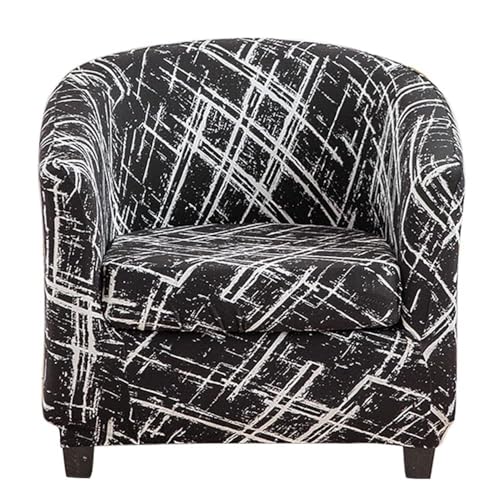 WWQQKJ Stretch-Bezug for Chesterfield-Sessel for 1-Sitzer-Cocktailsessel, Bezug for Chesterfield-Sessel, 2-teilig, universeller Sesselbezug(Astratto) von WWQQKJ