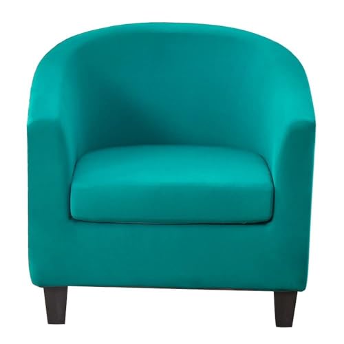 WWQQKJ Stretch-Bezug for Chesterfield-Sessel for 1-Sitzer-Cocktailsessel, Bezug for Chesterfield-Sessel, 2-teilig, universeller Sesselbezug(Blu Cielo) von WWQQKJ