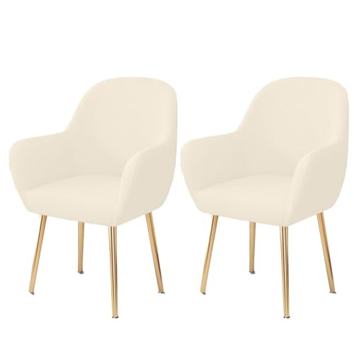 WWQQKJ Stretch-Esszimmerstuhl-Schonbezug, Abnehmbarer Stuhlbezug for Wohnzimmer-Schreibtischstühle, Weicher Spandex-Esszimmerstuhlbezug, Waschbar(A,2 Pezzo) von WWQQKJ