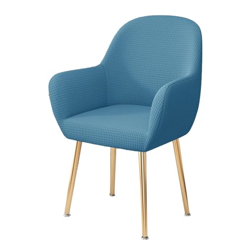 WWQQKJ Stretch-Esszimmerstuhl-Schonbezug, Abnehmbarer Stuhlbezug for Wohnzimmer-Schreibtischstühle, Weicher Spandex-Esszimmerstuhlbezug, Waschbar(Blu,1 Pezzo) von WWQQKJ