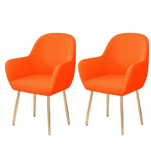 WWQQKJ Stretch-Esszimmerstuhl-Schonbezug, Abnehmbarer Stuhlbezug for Wohnzimmer-Schreibtischstühle, Weicher Spandex-Esszimmerstuhlbezug, Waschbar(C,2 Pezzo) von WWQQKJ