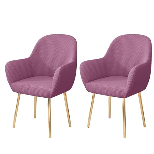 WWQQKJ Stretch-Esszimmerstuhl-Schonbezug, Abnehmbarer Stuhlbezug for Wohnzimmer-Schreibtischstühle, Weicher Spandex-Esszimmerstuhlbezug, Waschbar(K,2 Pezzo) von WWQQKJ