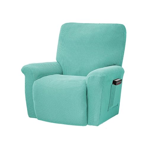 WWQQKJ Stretch Jacquard Rutschfester 4-teiliger Relaxsesselbezug, Relaxsessel-Sitzbezug(Green) von WWQQKJ