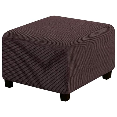 WWQQKJ Stretch-Pouf-Bezug, Sofabezug, Ottoman-Bezug, Stretch-Stoff, Jacquard-Polsterbezug(Marrone,XL) von WWQQKJ