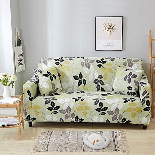WWQQKJ Stretch-Sofabezüge mit Blumendruck, 1/2/3/4-Sitzer-Sofabezug, universell, Sofa-Schonbezüge for die Wohnzimmerecke(18,2-Seater 145-185cm) von WWQQKJ