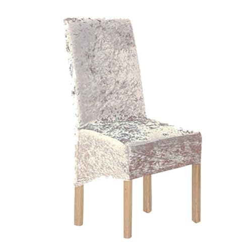 WWQQKJ Stretch-Stuhlbezug, 2/4/6-teiliger Stuhlbezug, dehnbarer, bi-elastischer Stuhlbezug aus Stretchstoff for Zuhause, Restaurant, Hotel.(ORO Chiaro,6 Pezzi) von WWQQKJ
