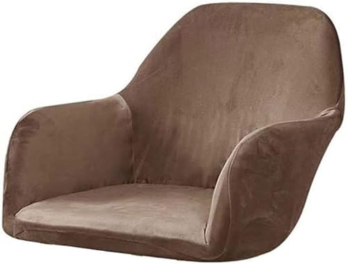 WWQQKJ Stuhlbezug Büro Esszimmer Küche Modern 1/2/4 Stück Samt Stuhlhussen Mit Armlehnen Stretch Universal Sessel (Color : D, Size : 4pcs) von WWQQKJ
