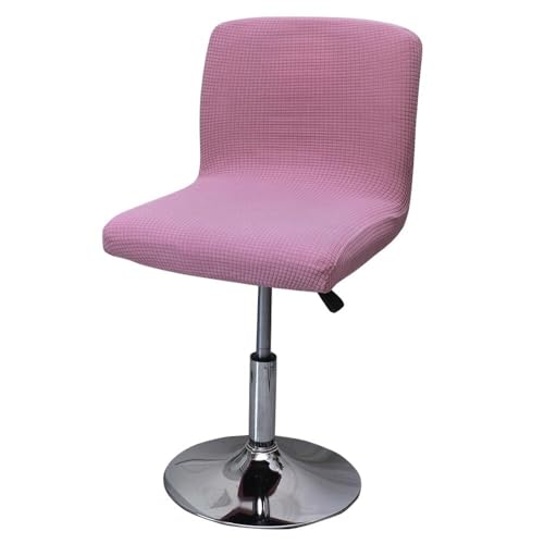WWQQKJ Stuhlhusse for niedrige Rückenlehne, Hockerhussen, Stretch-Stuhlhussen, Barhocker-Bezüge, Beige, 2 Stück(Rosa,2 pezzi) von WWQQKJ