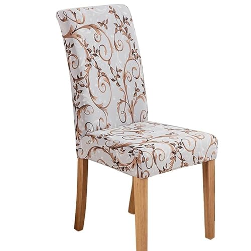 WWQQKJ Stuhlhussen for Esszimmerstühle, Stuhlhussen for Küchenstühle, Stuhlhussen for Esszimmerstühle, elastische Stuhlhussen for die Rückenlehne, 4 Stück(Sogno Fluttuante,2 pezzi) von WWQQKJ