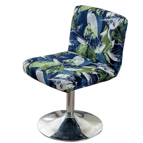 WWQQKJ Stuhlhussen mit kurzer Rückenlehne, Barstuhl-Schonbezüge, Hocker-Bezüge mit niedriger Rückenlehne, 4-teilig, Paisley-Muster(Foglie Cadute,6 pezzi) von WWQQKJ