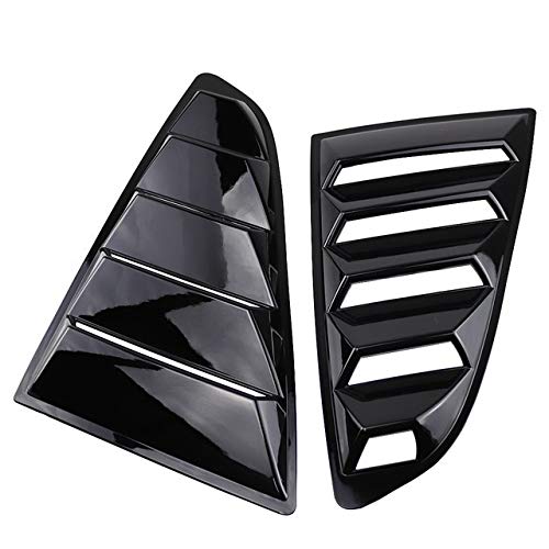 WWWFZS Fenster Quarter Louver,Rückseitenfenster Louvers Spoiler Car Tunning Panel-Side Air Vent-Abdeckung Gepasst Fit for Ford Mustang 2015 2016 2017 2018 2019 2020 Seitenfenster Louver Lamelle von WWWFZS