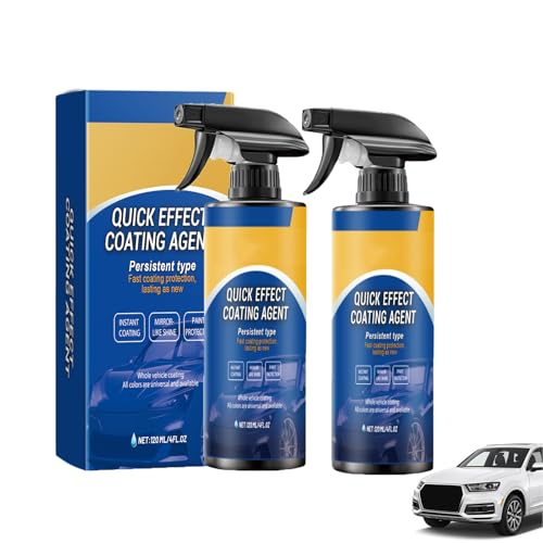 Car Spray,2025 New 3 In 1 High Protection Quick Effect Coating Agent For Car,Fortschrittliches Auto-Schnellbeschichtungsspray,For All Cars Surfaces (2pcs) von WWWSENSEN