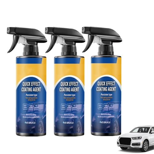 Car Spray,2025 New 3 In 1 High Protection Quick Effect Coating Agent For Car,Fortschrittliches Auto-Schnellbeschichtungsspray,For All Cars Surfaces (3pcs) von WWWSENSEN