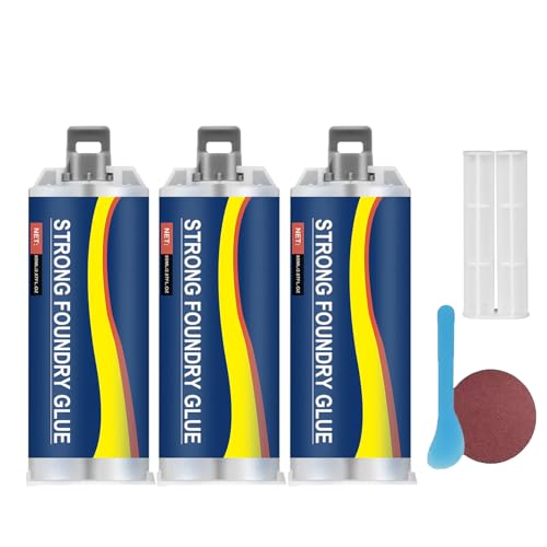 Enhanced Casting Glue,Strong Foundry Glue,Strong Foundry Glue For Metal,High Temperature Resistant Casting Repair,Metal Repair Paste Magic Welding Glue For Repairing All Surfaces (3set) von WWWSENSEN