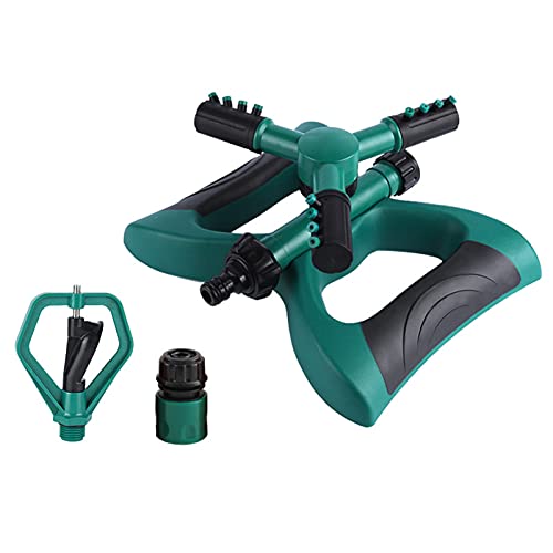 WWYL Rasensprenger, 360° Garten Sprinkler Mit 3 Arm Rotation Rasensprenger, Mit 2 Verschiedenen Düsenmodi Verstellbarer Sprinklerkopf,Bewässerung Gartensprenger Für Rasen von WWYL