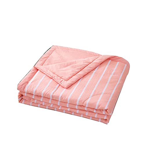 WWYL Wende-Steppdecke, Mikrofaser Leichtsteppbett Mikrofaser100% Baumwolle - Leichte Sommerdecke - Baumwolldecke Als Bett-Überwurf (Rosa,100 x 150 cm) von WWYL