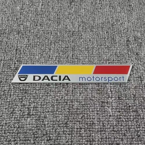 WWZS Auto Emblem Aufkleber für Dacia Duster, Emblem Auto Abzeichen Aufkleber Logo Körper Heckklappe Abzeichen Tuning Metall,C von WWZS
