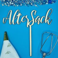 Caketopper "Alter Sack" von WWwerkstatt