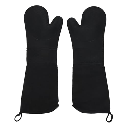 WXBCDS Ofenhandschuhe 1 Paar Professionelle Silikon Ofen Mitts Backen Handschuhe Ellenbogen Länge Hitze Beständig Handschuhe von WXBCDS