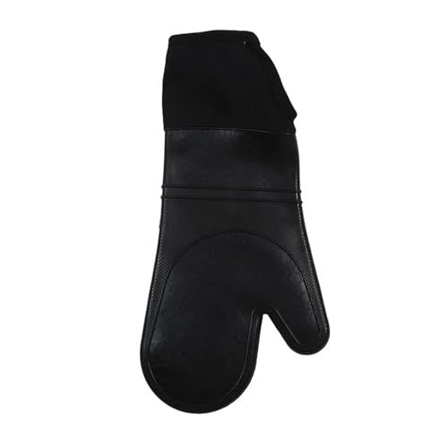 WXBCDS Ofenhandschuhe 1PC Isolierte Ofenhandschuhe Silikon Hitzebeständige Handschuhe Ofenhandschuhe Mikrowelle Backwerkzeuge Haushalt Küche Bar Backgeschirr(Black) von WXBCDS