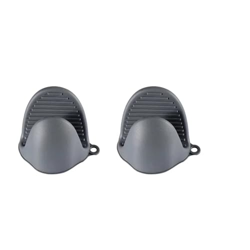 WXBCDS Ofenhandschuhe 2 stücke Ofenhandschuhe Silikon Hitzebeständige Klemmhandschuhe Anti Verbrühungen rutschfeste Handschuhe Clips Topflappen Kochen Backen Ofenhandschuhe(2pcs-Gray) von WXBCDS